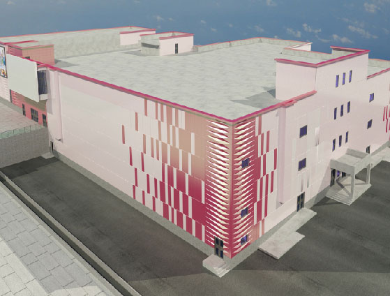 3D Chameleon Cladding Design for Factory Renovation in Russia