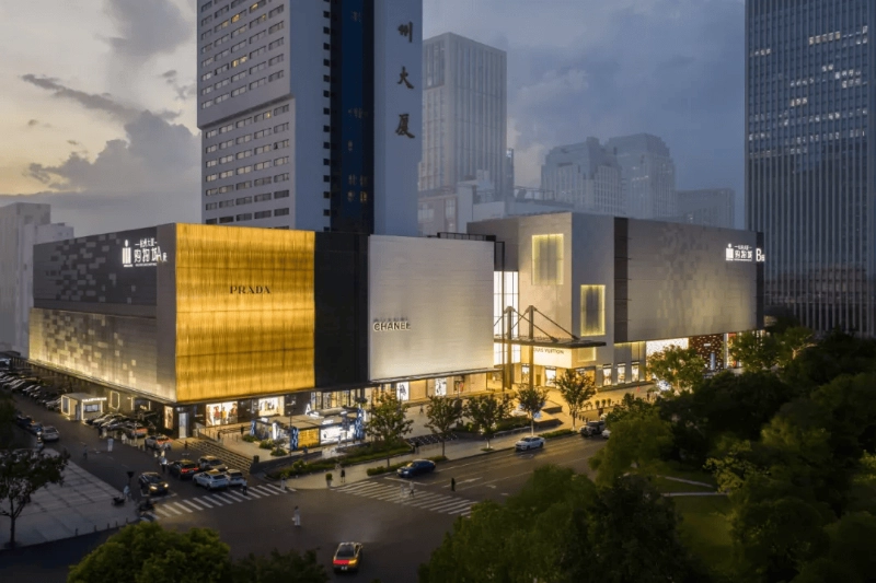 Hangzhou Tower Shopping City Louis Vuitton facade project